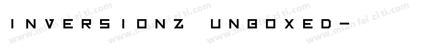Inversionz Unboxed字体转换